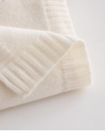 Luxe Knit Cashmere Baby Blanket - Ivory