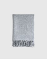 Mongolian Cashmere Throw - Heather Grey