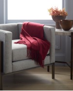 Mongolian Cashmere Throw - Currant