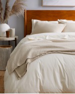 Organic Airy Gauze Blanket - Dune