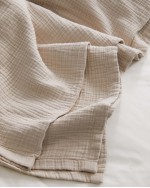 Organic Airy Gauze Blanket - Dune