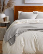 Organic Airy Gauze Blanket - Fog Grey