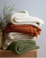 Cotton Fisherman Throw - Ivory