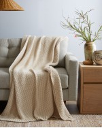 Cotton Fisherman Throw - Natural