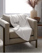 Organic Airy Gauze Throw - White