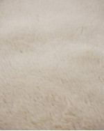 Plush Recycled Faux Fur Throw - Light Camel