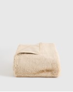 Luxury Faux Fur Throw - Champagne