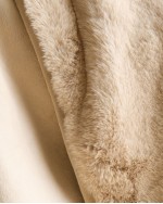 Luxury Faux Fur Throw - Champagne