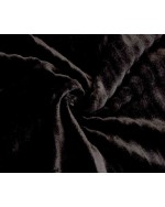 1pc Plain Tassel Decor Throw Simple Flannelette Throw Blanket For Home - Black