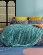 Fluffy Artificial Fur Blanket Fluffy Blanket Fuzzy Cozy Soft And Thick Sherpa Cozy Warm Decorative Gift Throw Blankets For Couch Sofa Bed 640  Sofa Blanket Bedroom Blankets - Teal Blue