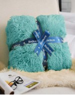 Fluffy Artificial Fur Blanket Fluffy Blanket Fuzzy Cozy Soft And Thick Sherpa Cozy Warm Decorative Gift Throw Blankets For Couch Sofa Bed 640  Sofa Blanket Bedroom Blankets - Teal Blue