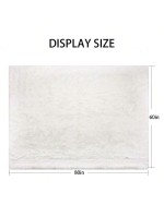 Soft Fluffy Faux Fur Throw Blanket 60 X 80 Inches Plush Lightweight Warm Shaggy Fleece Blankets For Bed Couch Sofa Chair Home Decorative Cream - Creamy White